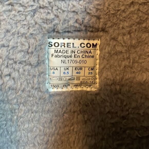 Sorel Wool Winter Boots Sz 8 - Picture 4 of 6